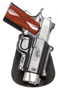 image of Fobus Standard Holster RH Paddle KM3 with gun