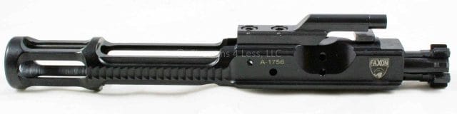 side photo of the faxon-ar15-lightweight-bcg-bolt-carrier-group all black