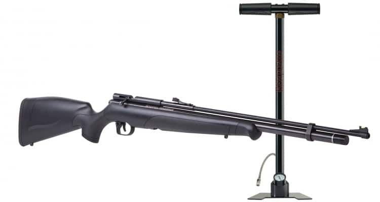 image of a PCP airgun with an airgun pump