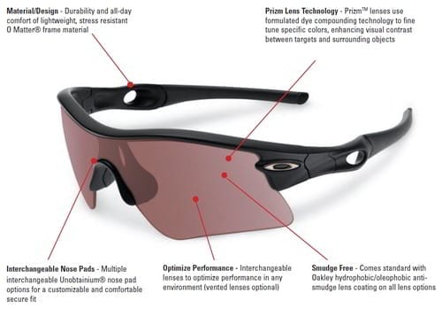 image showing the spec of these shooting glasses