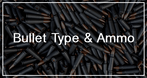 image of the different bullet and ammo types