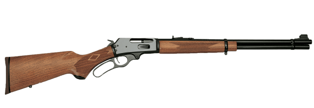image of the Marlin 336 lever action taken at my ranch, wood on steel