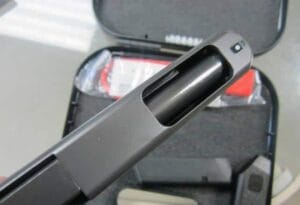 a picture of the glock 34 slide cutout without the logo