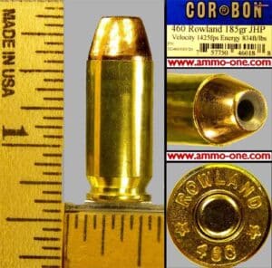 a picture of corbon's 460 rowland cartridge