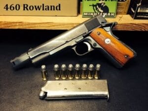 a picture of a 1911 converted to .460 Rowland