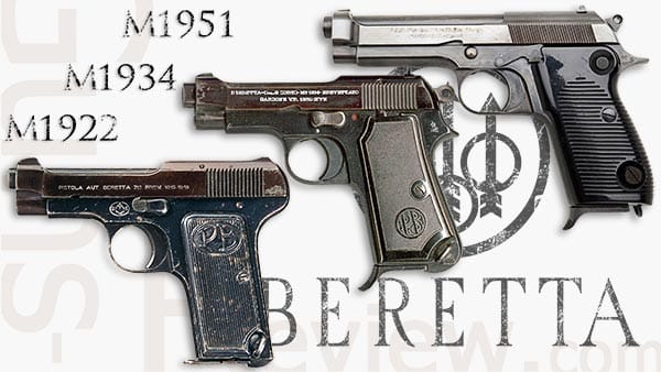 a picture of early Beretta handguns
