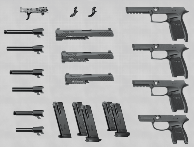 a picture of the SIG P320's Components
