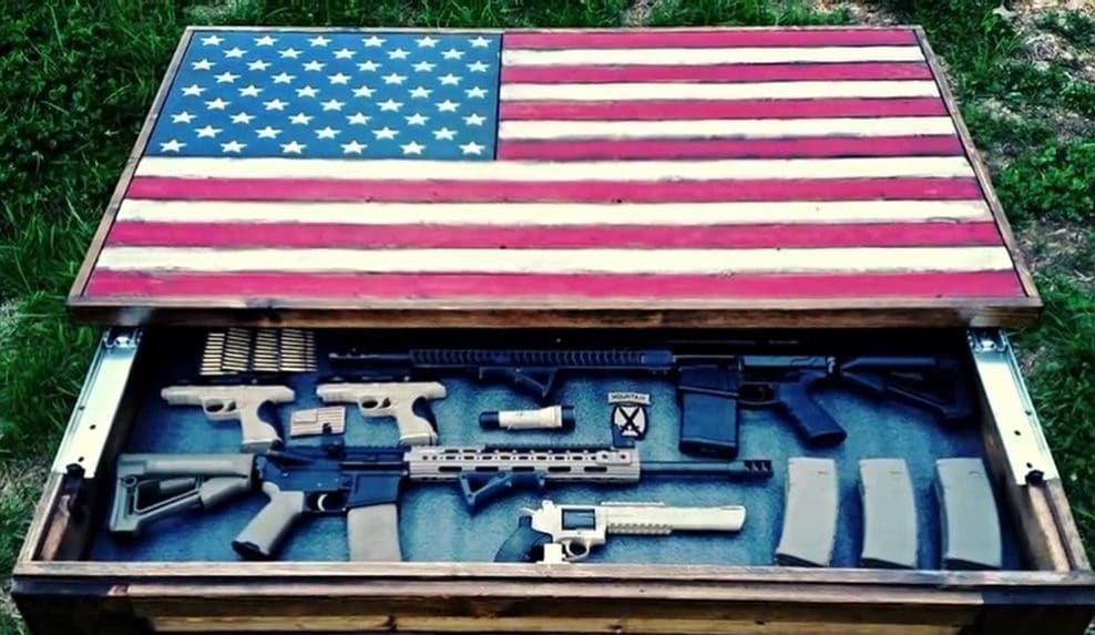 american flag rifle case