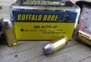 a picture of Buffalo Bore’s 380 Auto +P HC-FN