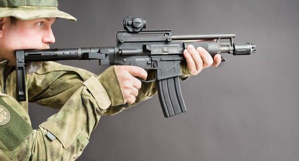 ar-15 pistol with stabilizing brace