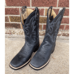 image of Roper Men’s Leather Concealed Carry Boot in Burnished Black Loaded Black Square Toe