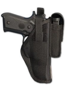 The outside the waist Barsony Holster Magazine Pouch with magazine pouch for the Glock 20
