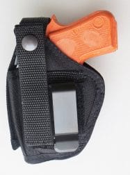 Clip-on belt holster