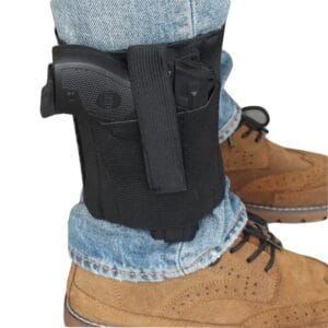 Glock 42 Ankle Holster With Padding And Elastic Secure Strap