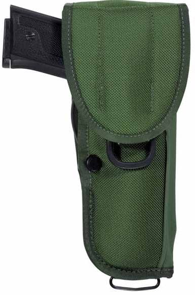 The Bianchi Military Universal Holster for a beretta m9 is a waterproof nylon holster