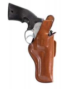 Bianchi Tan 5Bh Thumbsnap Holster isn’t an ideal concealed carry option, it does look nice