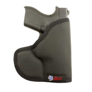 The Desantis Nemesis Pocket Holster is designed to be fully ambidextrous, so don’t worry if you are left-handed.