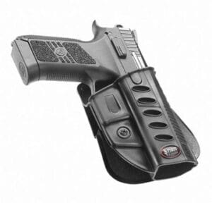 Fobus CZ-DUTY Black Belt Gun Holster BELT Holster for CZ 75 P-07 DUTY & P09 is great for quick draw