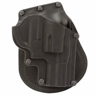 The Fobus Standard Paddle holster for mp shield 9mm is a really lightweight holster, but also completely encloses the muzzle of your gun