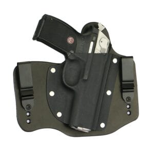 FoxX Holsters iWB Hybrid Tuckable Holster is made of Kydex polymer and is available in a wide range of colors