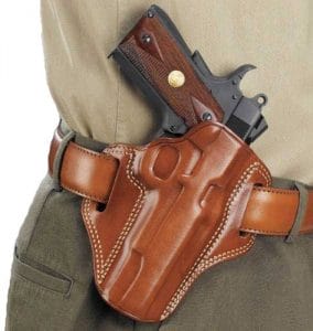 Image of a Galco Combat Master Belt Holster on a Belt