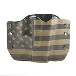 USA Flag Kydex outside waistband Ruger American holster
