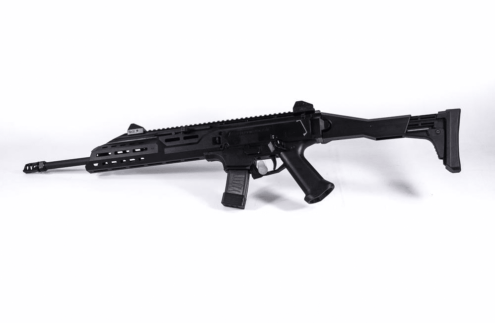 side photo of the CZ Scorpion EVO 3 S1 Carbine Rifle for GND's best review