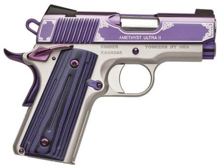 Kimber 1911 Amethyst Ultra is available in both 9mm and .45ACP