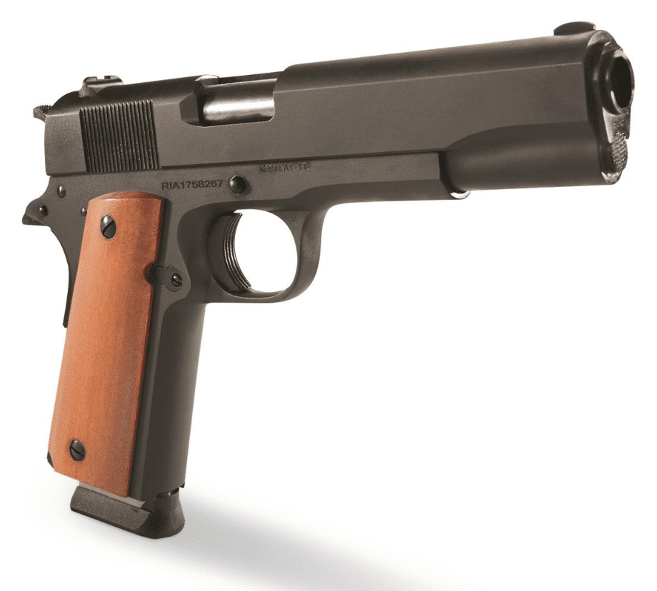 The Rockland Island Armory GI 1911 Pistol manufactured in 2017