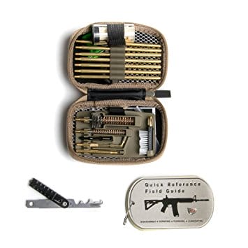 image of the open case Real Avid Premium Cleaning and gun Maintenance Kit 2017