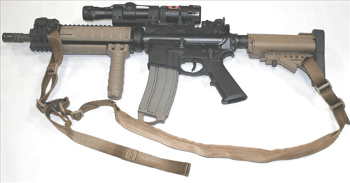 The VTAC-MK2-Sling-Black- rifle sling features tough construction and faster adjustment