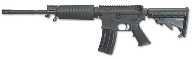 windham armory ar15 R16M4FT rifle side image, ready for battle
