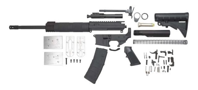 image of all the ar 15 parts you need to build your own diy rifle in 2017