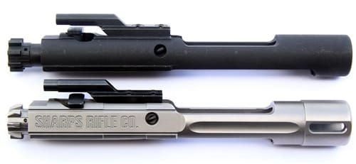 side by side photo of a full auto bcg and semi auto bcg