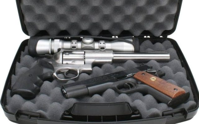 Image of a hard pistol case