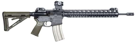 side angle image of the larue predator, a favorite ar15 rifle by civilians and military
