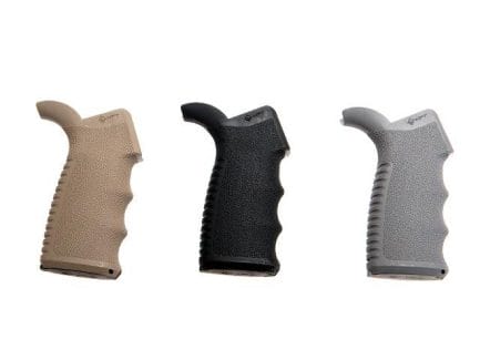 Black, brown and white AR 15 pistol grips