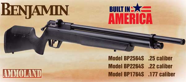 The All American Benjamin shoots up to 1,100 feet per second at 2,000psi