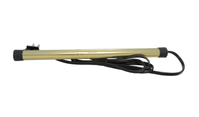 The Goldenrod Original Gun Safe Dehumidifier Rod comes with a detachable plug.