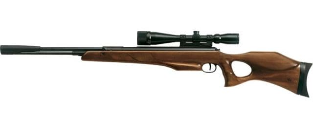 The RWS .22 Pellet Model 350 Magnum Combo Rifle offers .22 caliber pellets