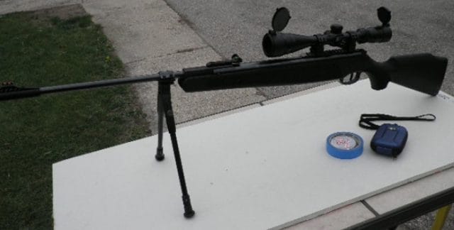 Ruger Blackhawk Air Rifle being used as a Sniper Rifle