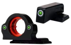 The Snake Eyes Sight T1372 for Glock are made of glowing Lexan and are easy to view during the daytime.