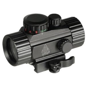 The UTG 3.8″ ITA RED and GREEN CIRCLE DOT SIGHT can be mounted on different weapons, including rifles, handguns, and shotguns