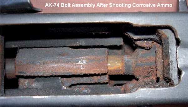 image of corrosive ammo that destroyed an AK47