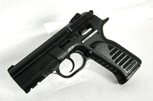 The 10mm EAA Witness P Carry pistol is low profile and comes with snag resistant sights