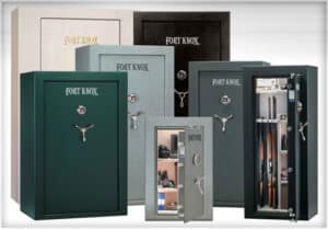 The Fort Knox Vaults gun safe offers fire protection for 90 minutes in temperatures of 1680 degrees Fahrenheit