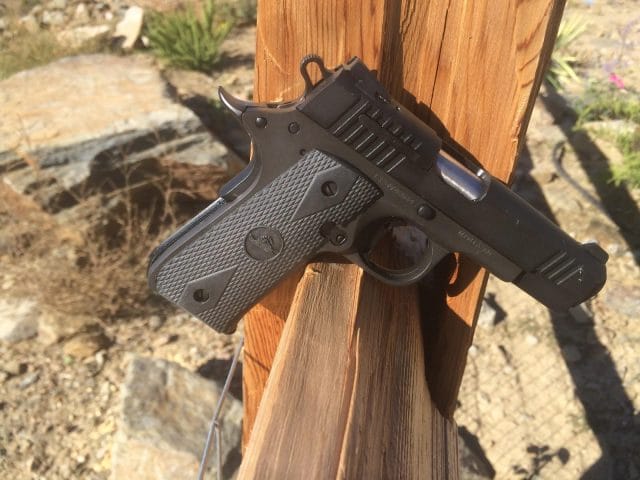The Rock Island Armory Baby Glock cuts down on recoil and offers users an easy to handle experience
