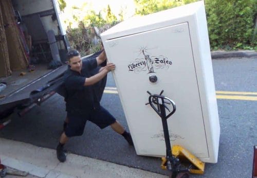 Projecting the weight of a gun safe