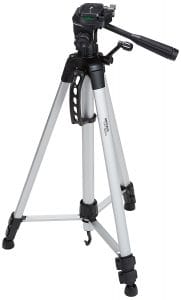The AmazonBasics Lightweight Tripod is a great quality tripod at an extremely affordable price