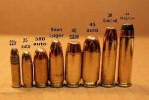 a picture of different bullets